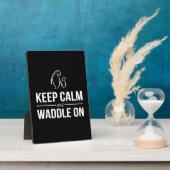 Plaque Photo Les Pingouins Gardent Le Calme Et S'Accrochent (Côté)