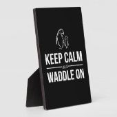 Plaque Photo Les Pingouins Gardent Le Calme Et S'Accrochent (Côté)