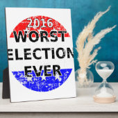 Plaque Photo Les pires élections jamais (Côté)