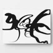 Plaque Photo Les Plongeurs : Noir et Blanc Abstrait (Devant)