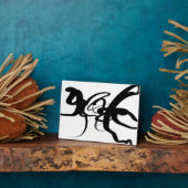 Plaque Photo Les Plongeurs : Noir et Blanc Abstrait (Côté)