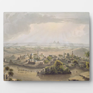 Plaque Photo Les pyramides du Caire, gravées par Daniel Havell