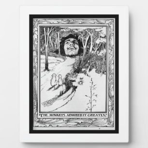 Plaque Photo Les singes l'ont admiré considérablement