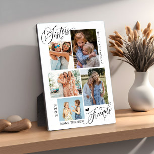 Plaque Photo Les Soeurs Font Le Meilleur Collage Photo Des Amis