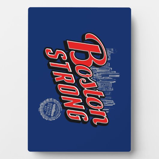 Plaque Photo Les souvenirs forts de Boston City (Devant)