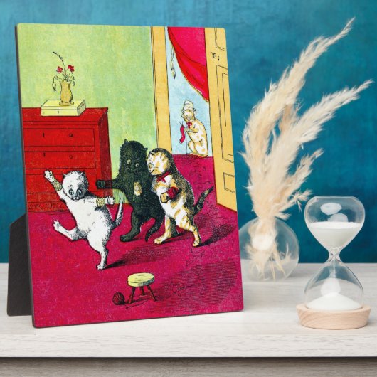 Plaque Photo Les trois petits chatons (Côté)