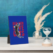 Plaque Photo Les vrais hommes aiment les chats (Côté)