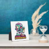 Plaque Photo Les Zombies mangent mes devoirs (Insitu)