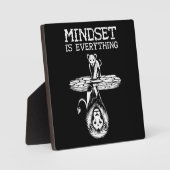 Plaque Photo L'Esprit Est Tout, Lion Chat - Gym, Succès (Recto)