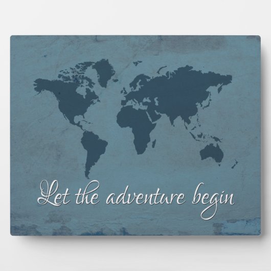 Plaque Photo Let the adventure begin (Devant)