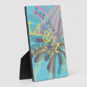 Plaque Photo Let Your Light Shine (Côté)