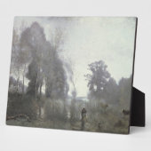 Plaque Photo L'étang de Ville d'Avray, 1868 (huile sur toile) (Côté)