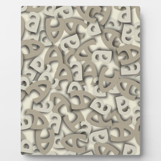 Plaque Photo Lettre A gris (Devant)