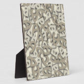 Plaque Photo Lettre A gris (Côté)