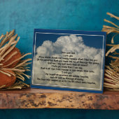 Plaque Photo Lettre d'amour aux parents (Côté)