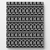 Plaque Photo Lettre initiale D monogramme (Devant)