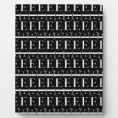 Plaque Photo Lettre initiale monogramme E (Devant)