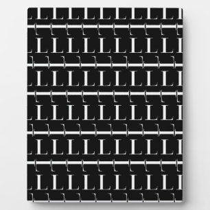 Plaque Photo Lettre initiale monogramme L