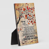 Plaque Photo Lettre mignonne au mari | Beau Cadeau Pour Mari (Côté)