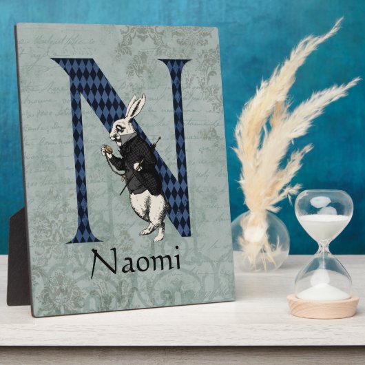 Plaque Photo LETTRE ROBE BLANCHE WONderland N (Côté)