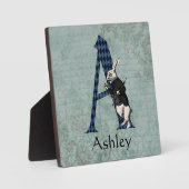 PLAQUE PHOTO LETTRE TAPIS BLANC A (Recto)