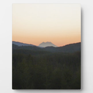 Plaque Photo Lever de soleil du mont Rainier