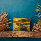 Plaque Photo Lever du matin calme (Côté)