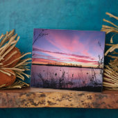 Plaque Photo Lever du soleil dans la toile aveugle de canard (Côté)