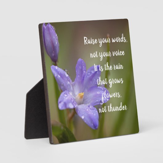 Plaque Photo Levez vos mots (Recto)