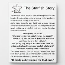 L'histoire de Starfish. Poème Starfish.