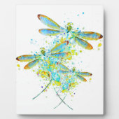 Plaque Photo Libellule sarcelle éclaboussure  (Devant)