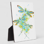 Plaque Photo Libellule sarcelle éclaboussure  (Côté)