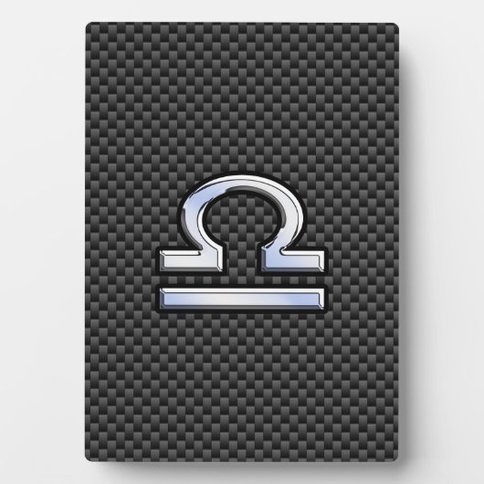 Plaque Photo Libra Zodiac Connexion en fibre de carbone (Devant)