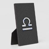 Plaque Photo Libra Zodiac Connexion en fibre de carbone (Côté)