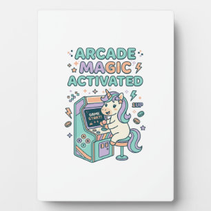 Plaque Photo Licorne Arcade Magie Activée Produit Tendance Grap