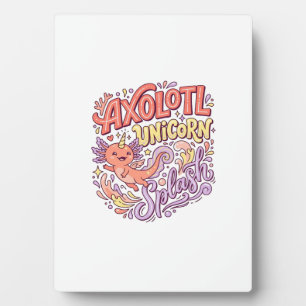 Plaque Photo Licorne Axolotl Licorne Splash Fantaisiste Bac Bla