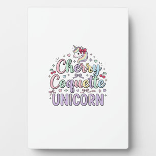 Plaque Photo Licorne Cherry Coquette Licorne Original Zazzle De