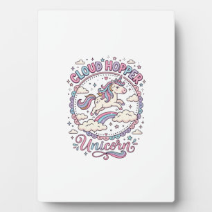 Plaque Photo Licorne Cloud Hopper Licorne Ludique Cadeau Mignon