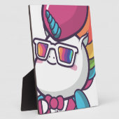 Plaque Photo licorne cool (Côté)