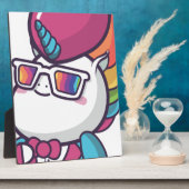 Plaque Photo licorne cool (Côté)