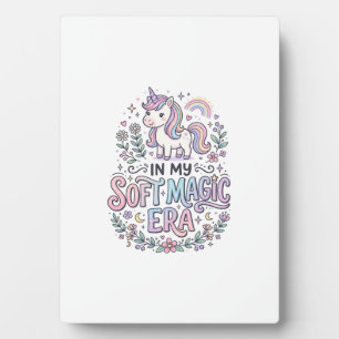 Plaque Photo Licorne Dans Mon Ère De Magie Douce Typographie Lu