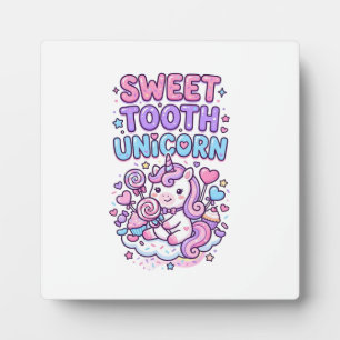 Plaque Photo Licorne Douce Dent Licorne Mignonne Pastel Mignon