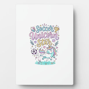 Plaque Photo Licorne Football Licorne Étoile Mignon