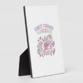 Plaque Photo Licorne Forest Forager Licorne Conception Graphiqu (Côté)
