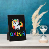 Plaque Photo Licorne Oméga (Côté)