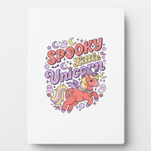 Plaque Photo Licorne Petite Licorne Sombre Fantaisie Fond Blanc
