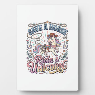 Plaque Photo Licorne Sauve un Cheval Monte une Licorne Impressi