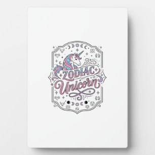 Plaque Photo Licorne Zodiaque Licorne Conception De Cadeau Ludi