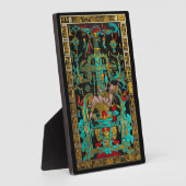 Plaque Photo Lid of Great Tomb of Pakal - Astronaut Palenque (Côté)