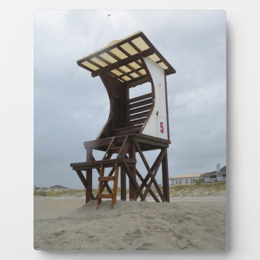 Plaque Photo Lifeguard Stand Wrightsville Beach (Devant)